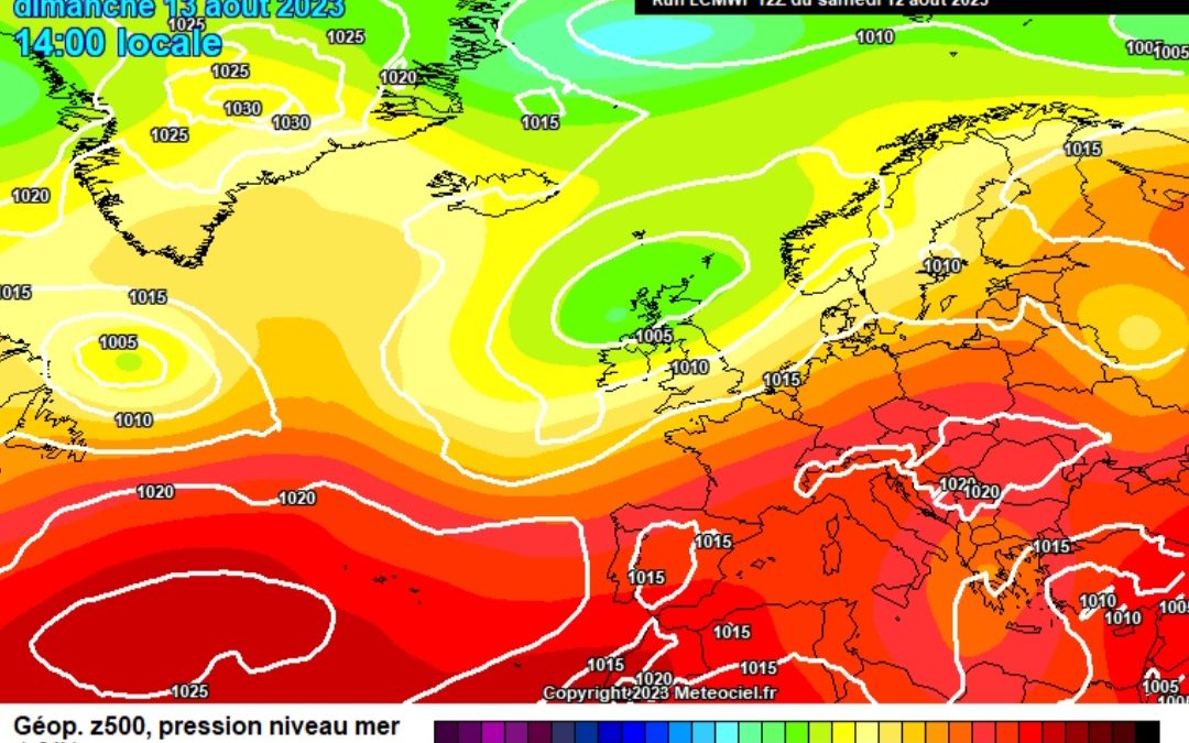 Previsione per domenica 13 agosto