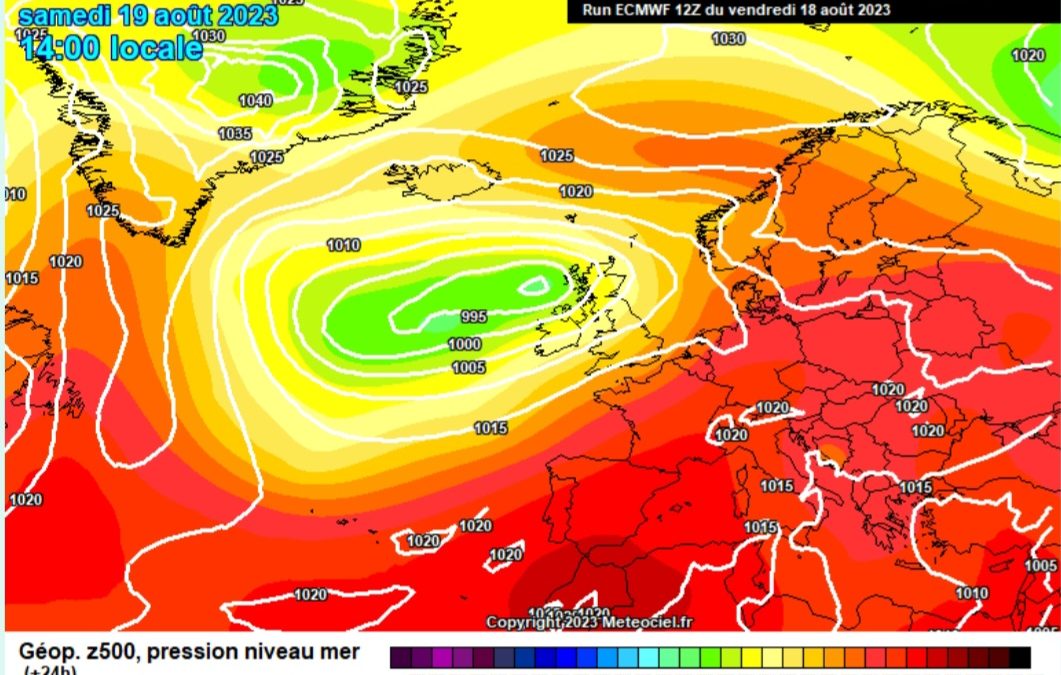 Previsione per sabato 19 agosto