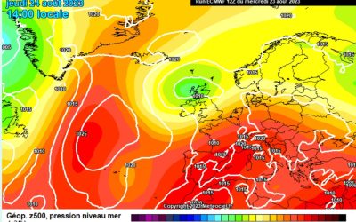 Previsione per giovedì 24 agosto