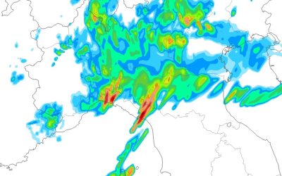Animazione piogge e temporali di mercoledì 20 Settembre