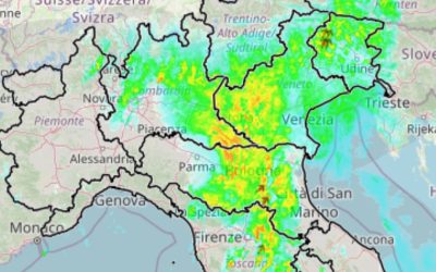 Situazione Live piogge Nord Italia