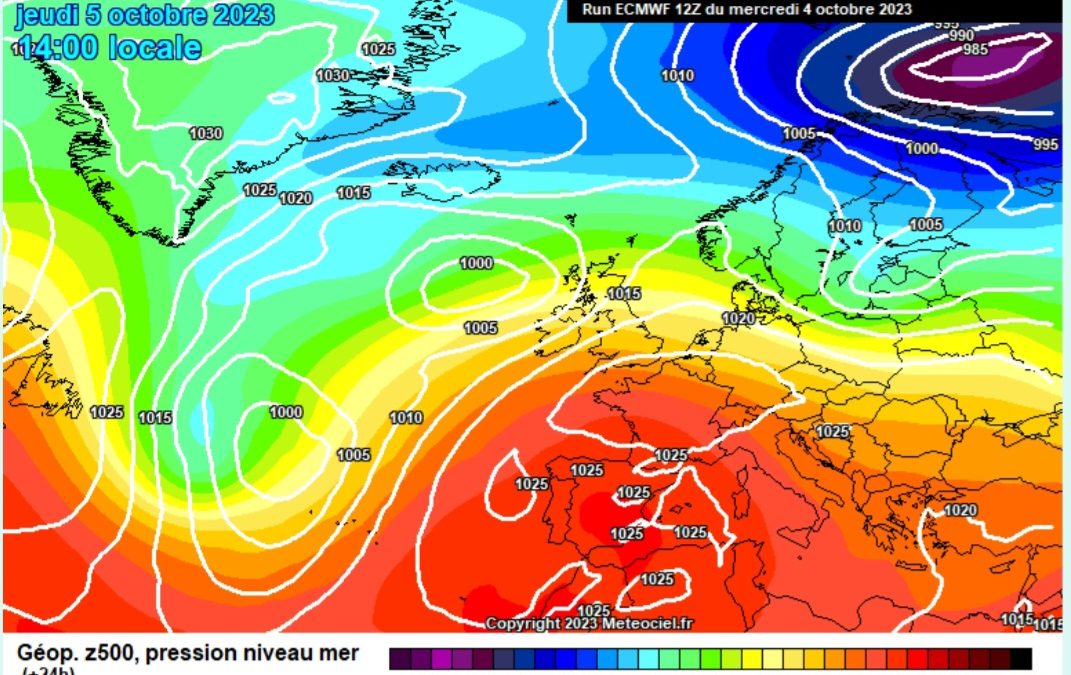 Previsione per giovedì 5 ottobre