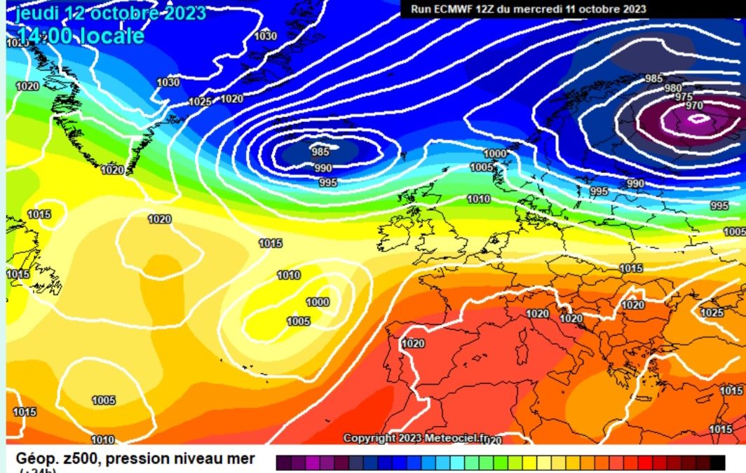 Previsione per giovedì 12 ottobre