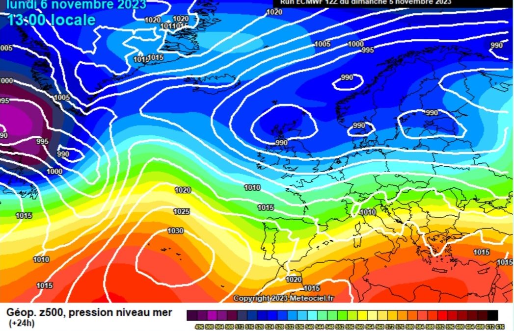Previsione per lunedì 6 novembre