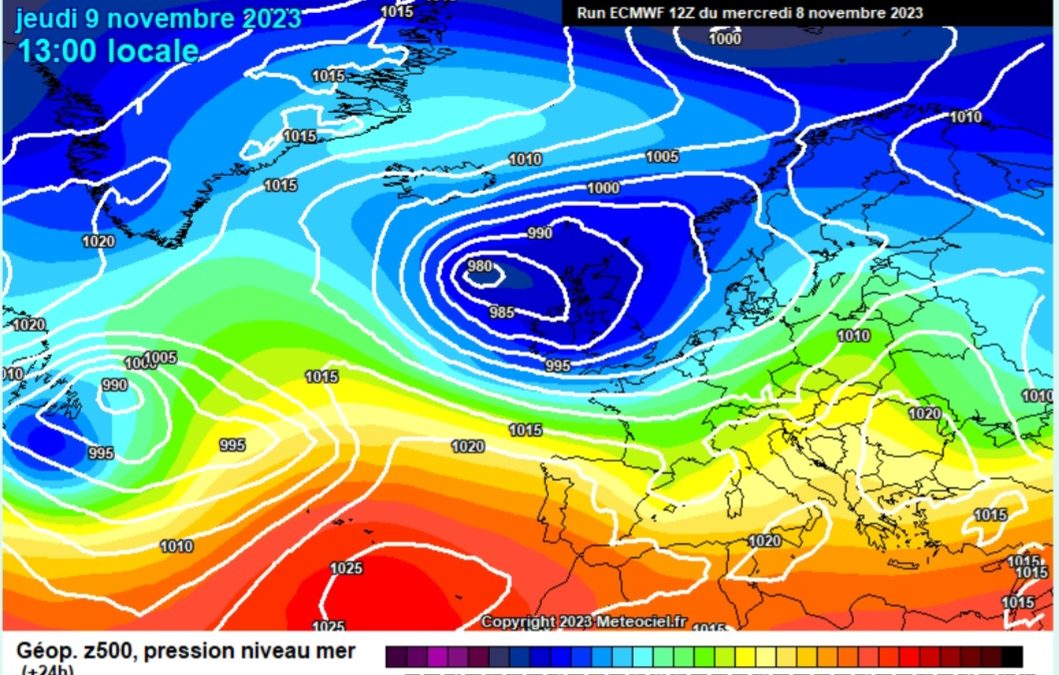 Previsione per giovedì 9 novembre