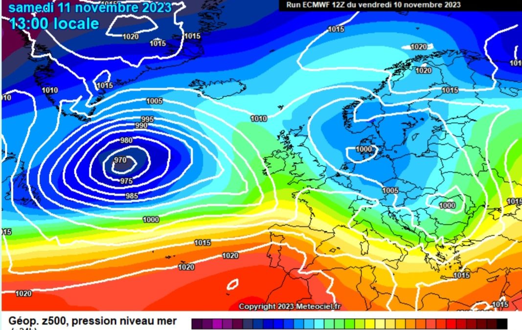 Previsione per sabato 11 novembre