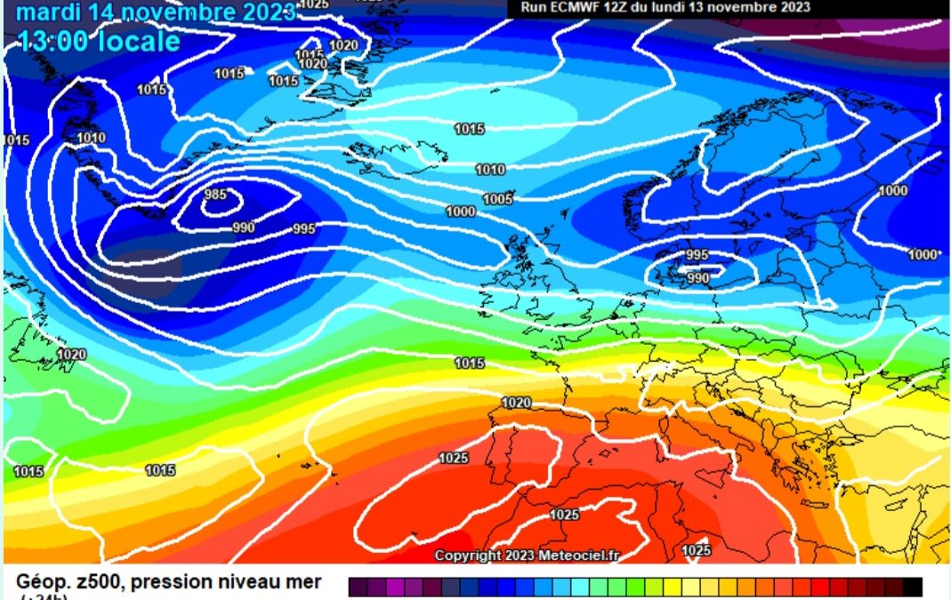 Previsione per martedì 14 novembre