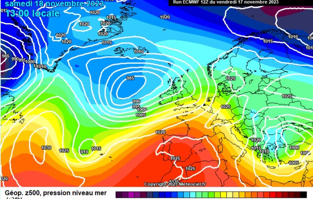 Previsione per sabato 18 novembre