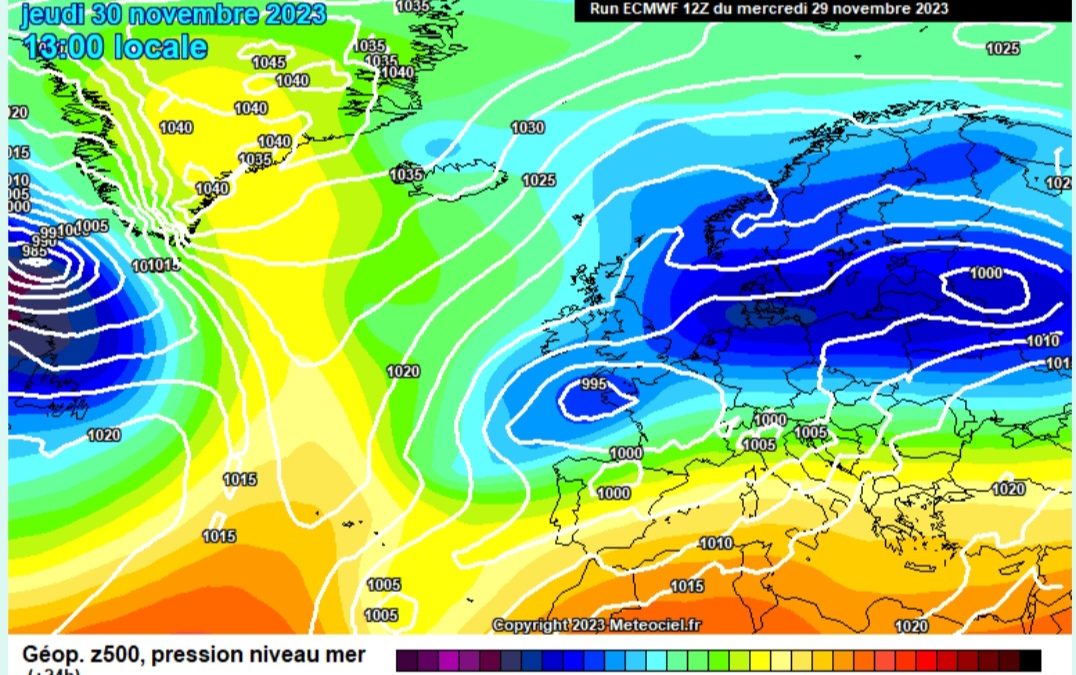 Previsione per giovedì 30 novembre
