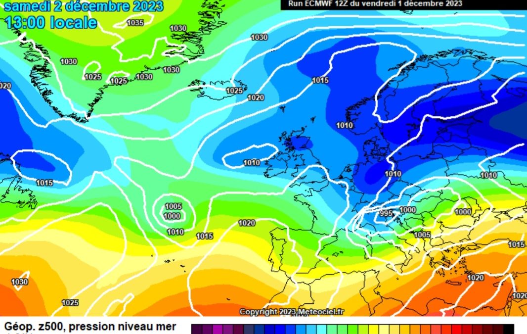 Previsione per sabato 2 dicembre
