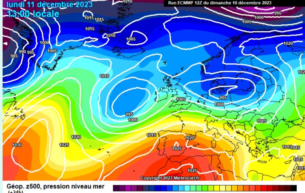 Previsione per lunedì 11 dicembre