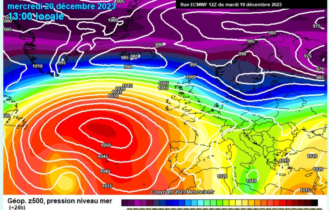 Previsione per mercoledì 20 dicembre