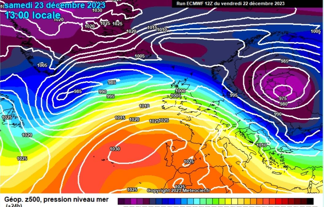 Previsione per sabato 23 dicembre