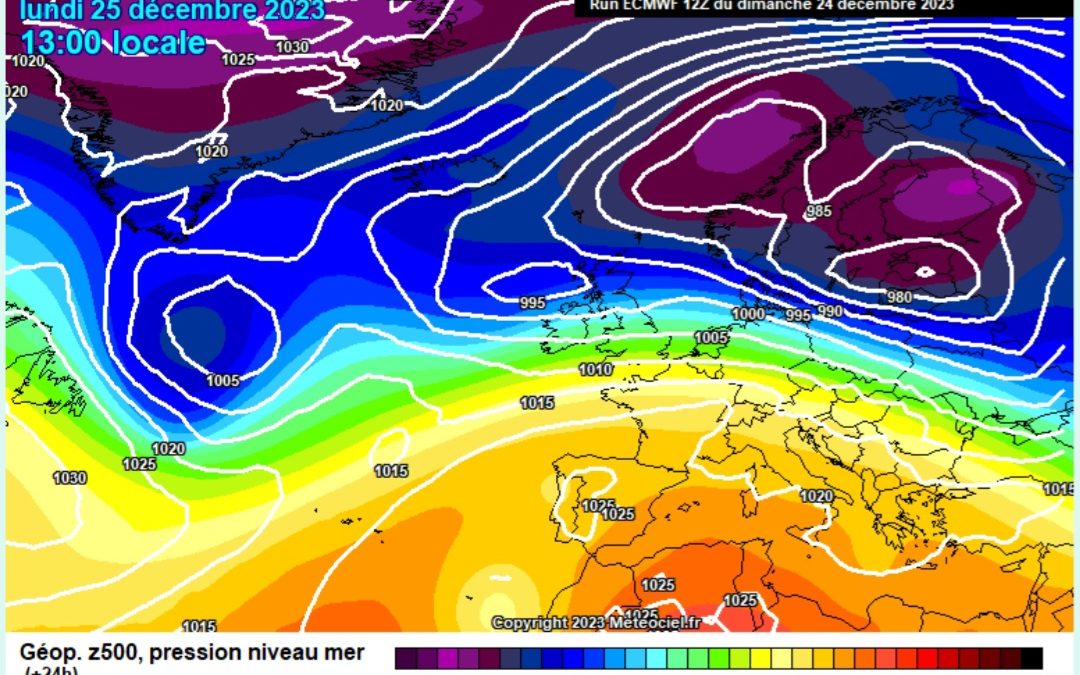 Previsione per lunedì 25 dicembre