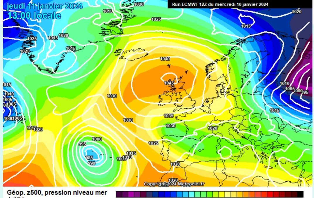Previsione per giovedì 11 gennaio