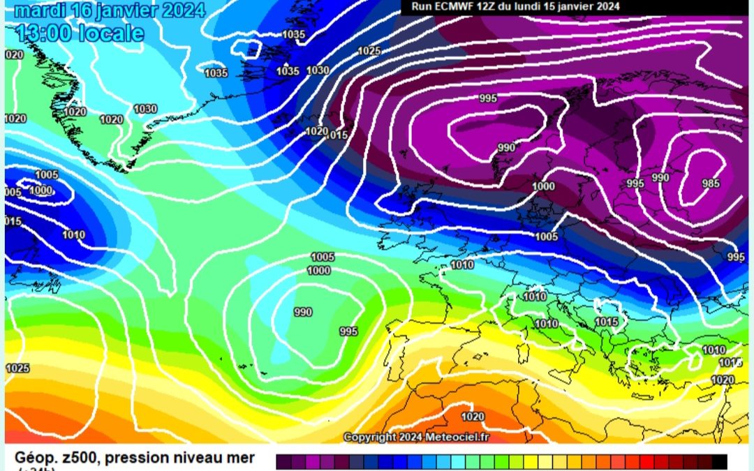 Previsione per martedì 16 gennaio