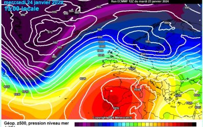 Previsione per mercoledì 24 gennaio