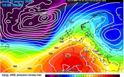 Previsione per giovedì 25 gennaio
