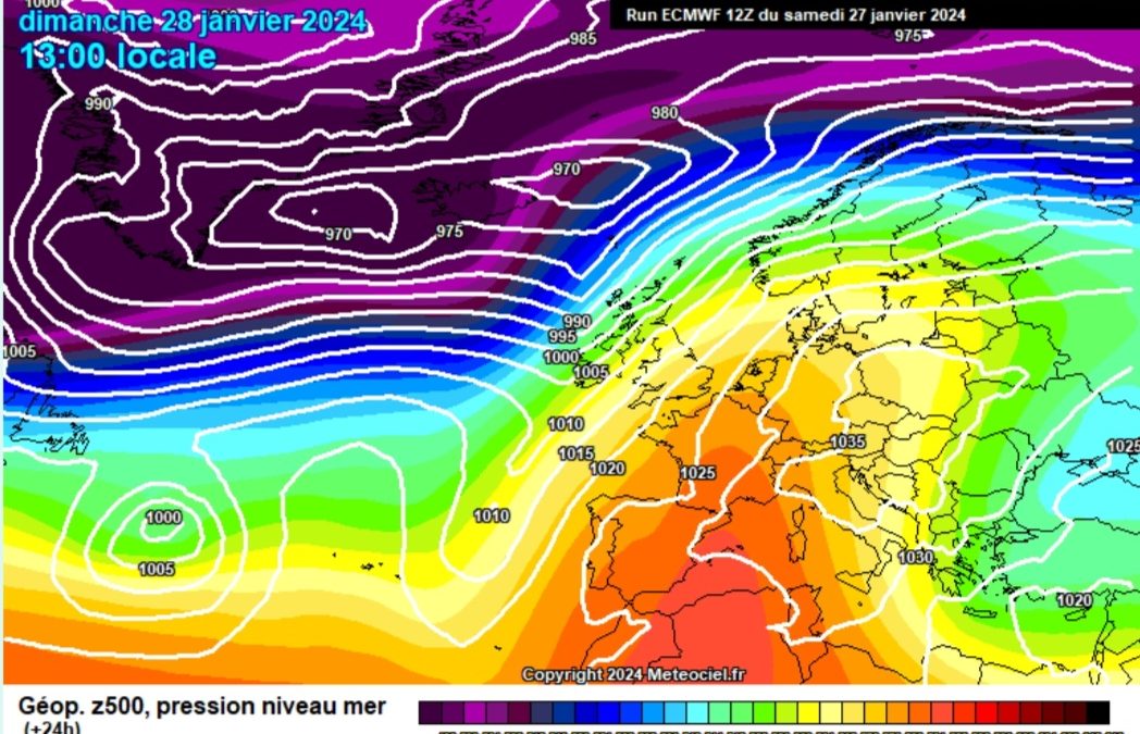 Previsione per domenica 28 gennaio