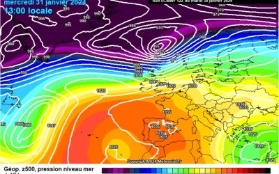 Previsione per mercoledì 31 gennaio