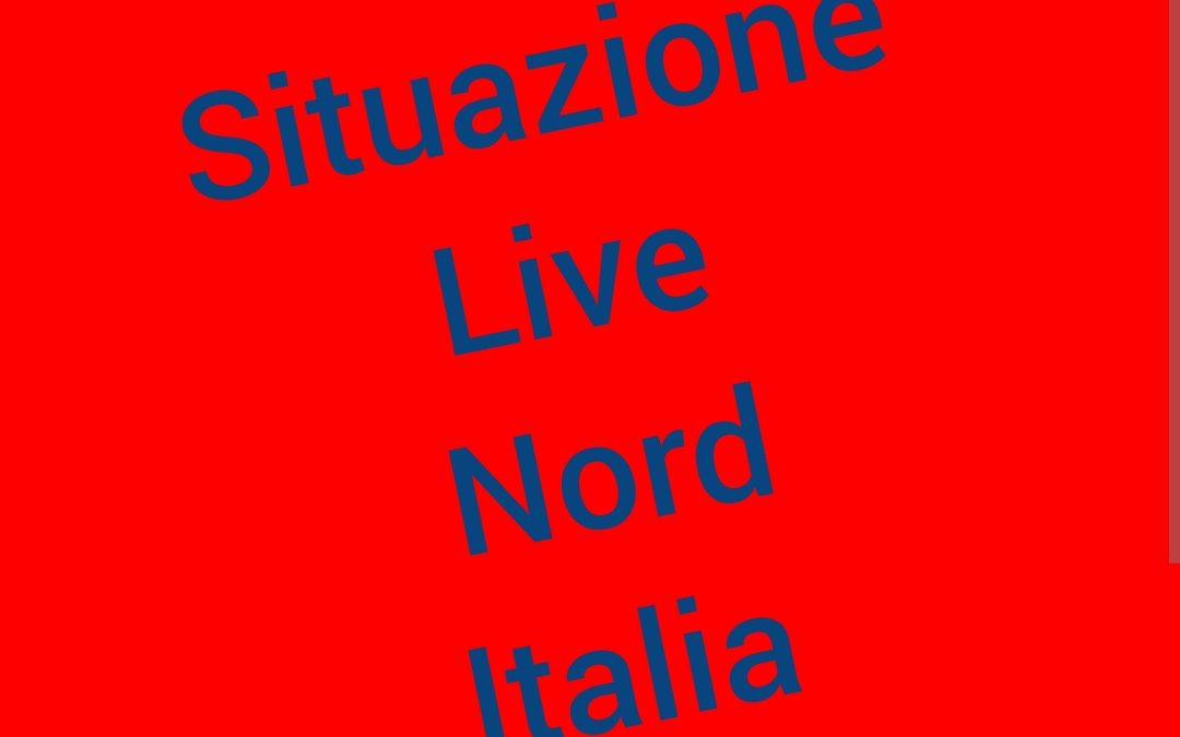 Situazione Live precipitazioni Nord Italia
