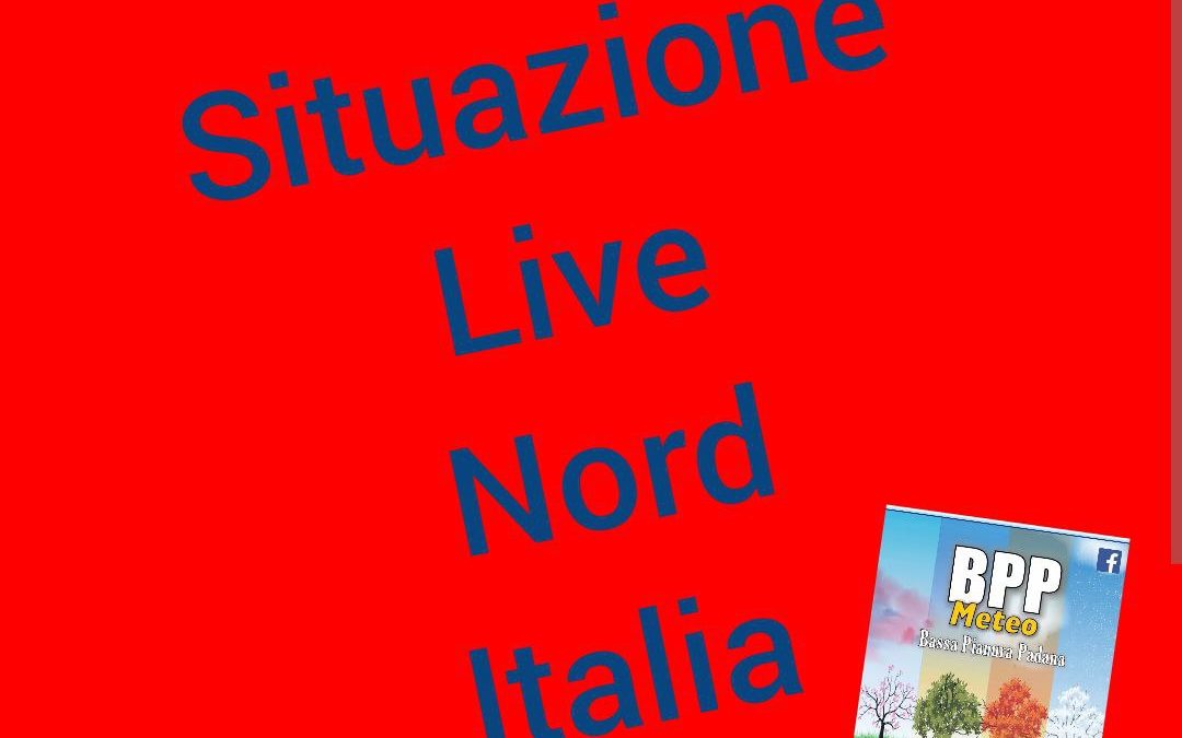 Aggiornamento Live precipitazioni Nord Italia