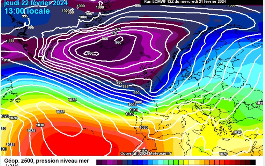 Previsione per giovedì 22 febbraio
