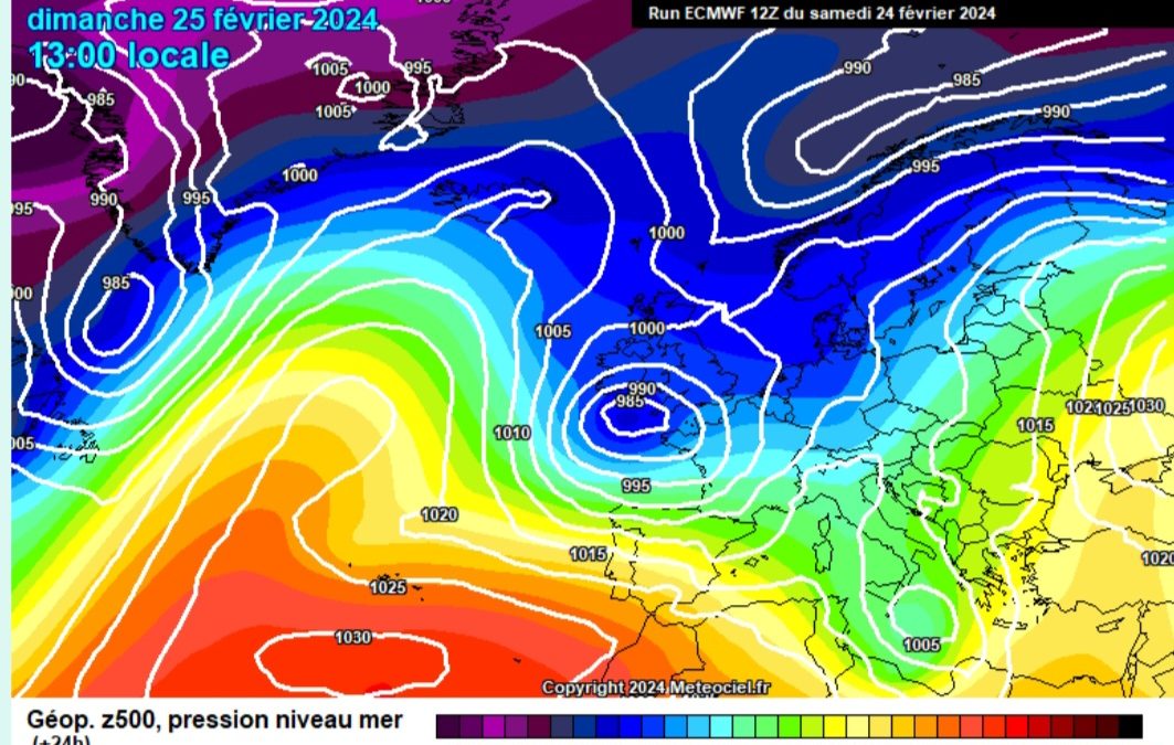Previsione per domenica 25 febbraio