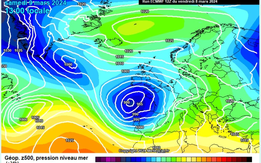 Previsione per sabato 9 marzo