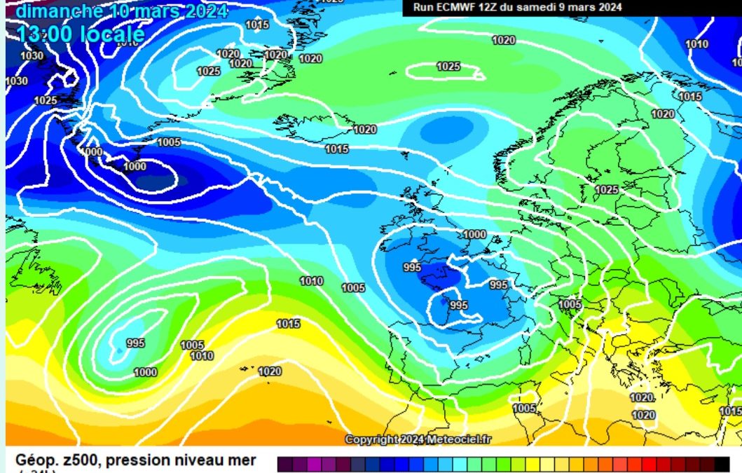 Previsione per domenica 10 marzo