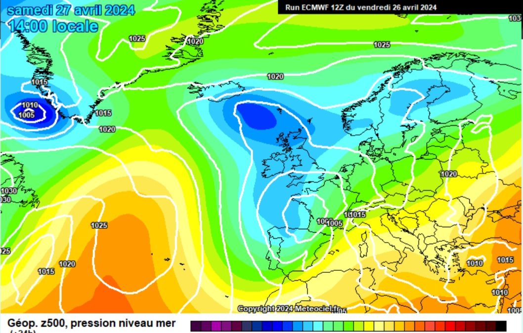 Previsione per sabato 27 aprile