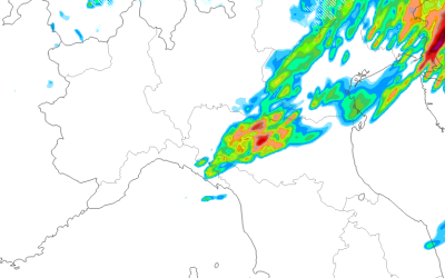 Animazione piogge e temporali di giovedì 12 Settembre