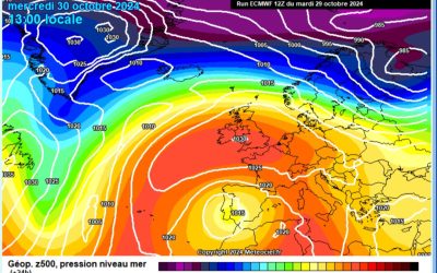 Previsione per mercoledì 30 ottobre