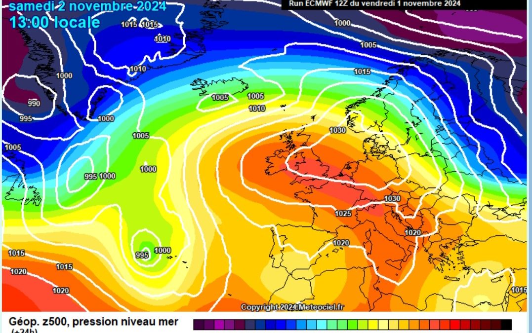 Previsione per sabato 2 novembre