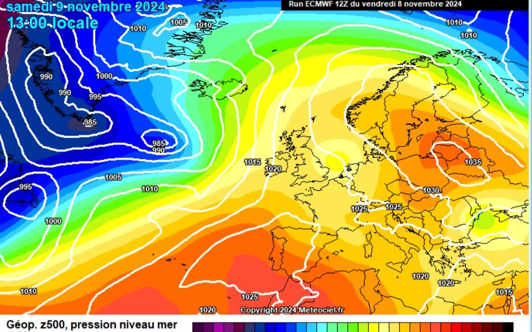 Previsione per sabato 9 novembre