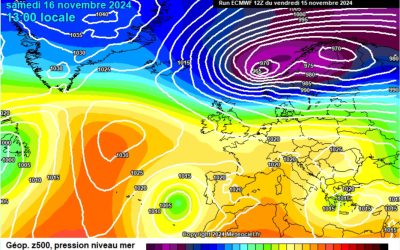 Previsione per sabato 16 novembre