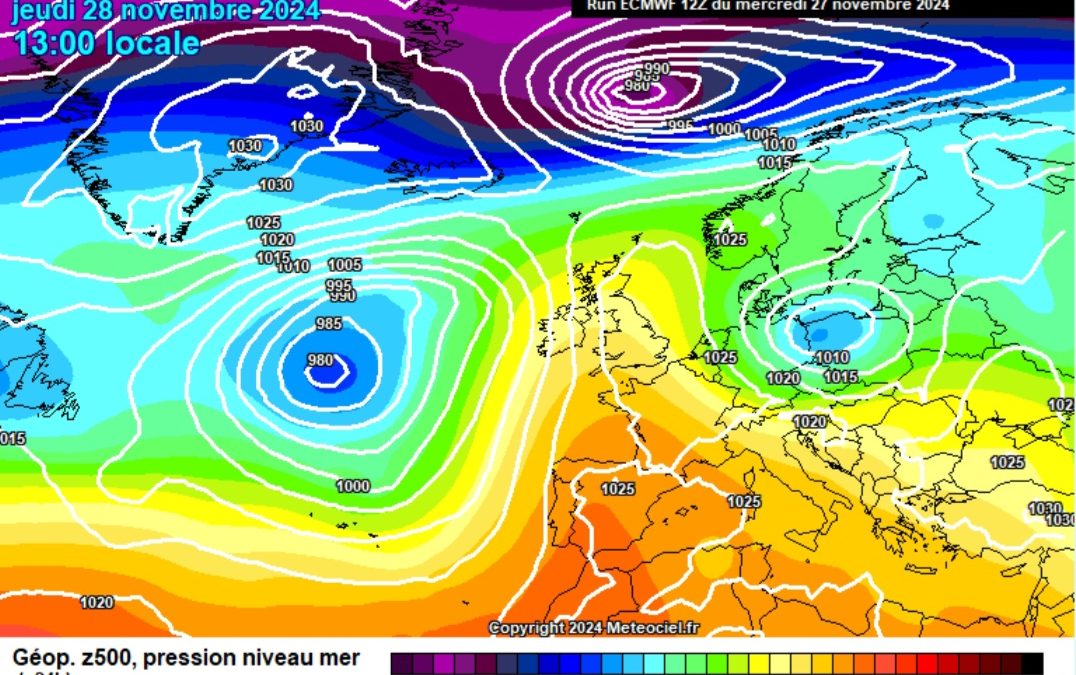 Previsione per giovedì 28 novembre