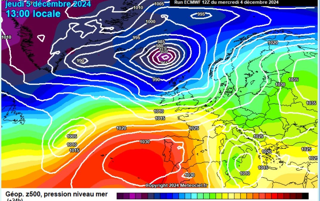 Previsione per giovedì 5 dicembre