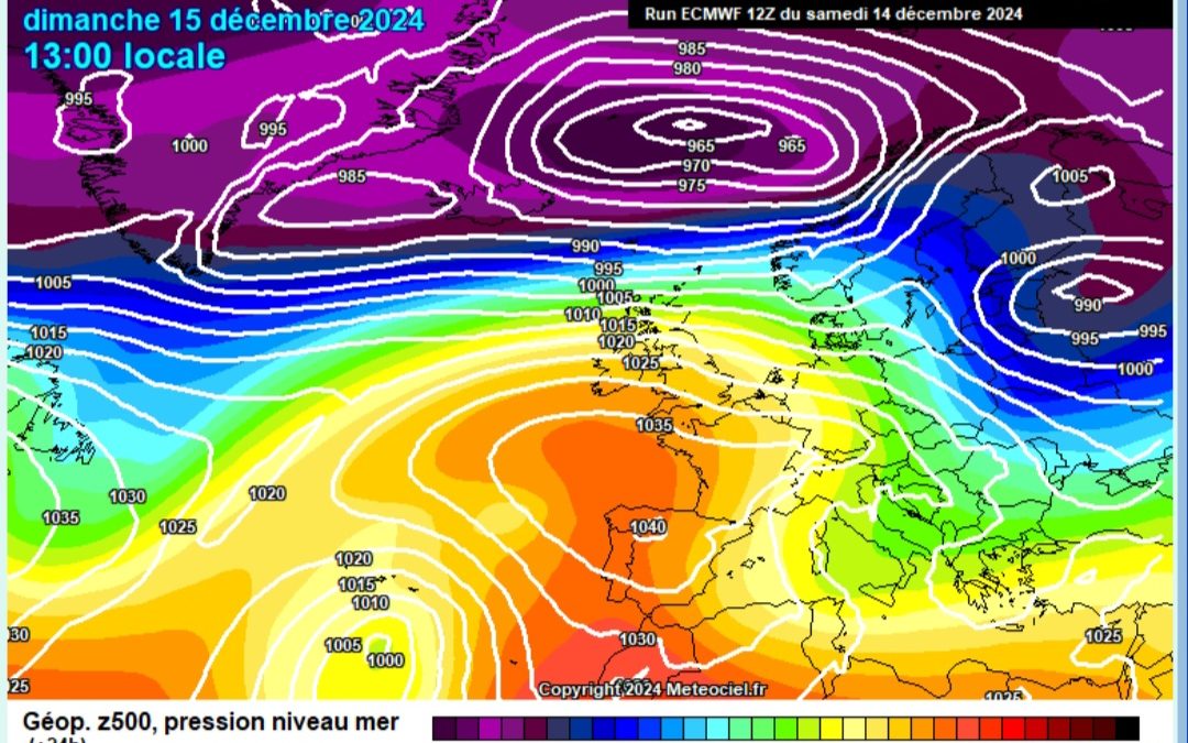 Previsione per domenica 15 dicembre