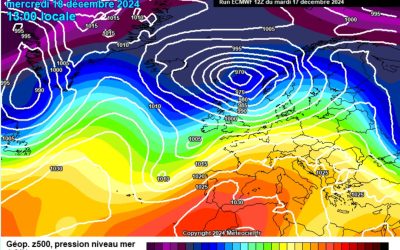 Previsione per mercoledì 18 dicembre