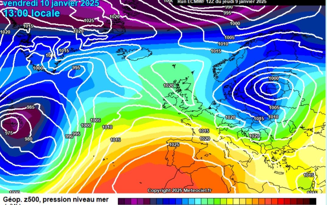 Previsione per venerdì 10 gennaio