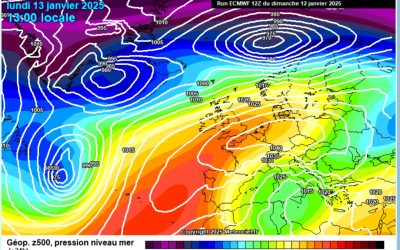 Previsione per lunedì 13 gennaio