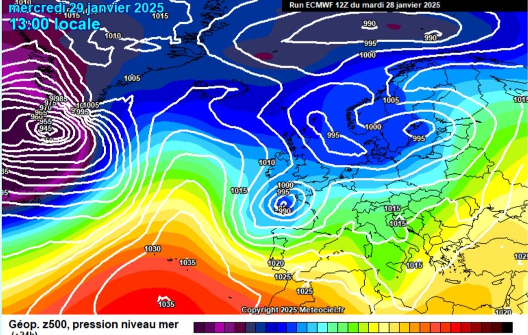 Previsione per mercoledì 29 gennaio