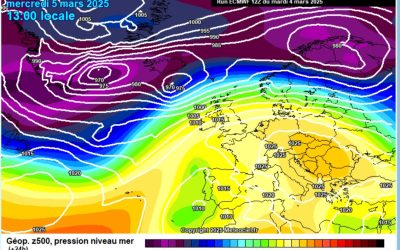 Previsione per mercoledì 5 marzo