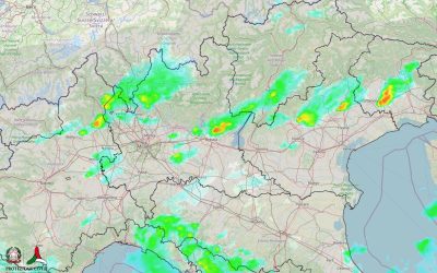 Situazione live con primi temporali al Nord