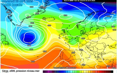 Previsione per mercoledì 23 aprile
