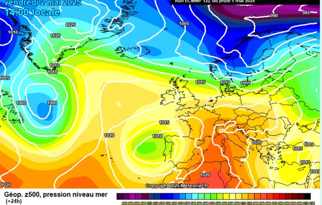 Previsione per venerdì 2 maggio