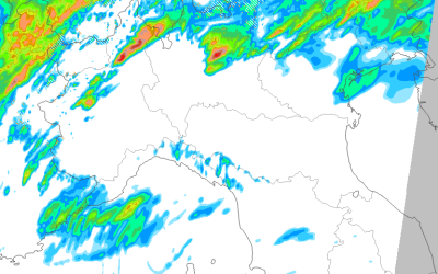 Animazione piogge e temporali per domenica 4 Maggio