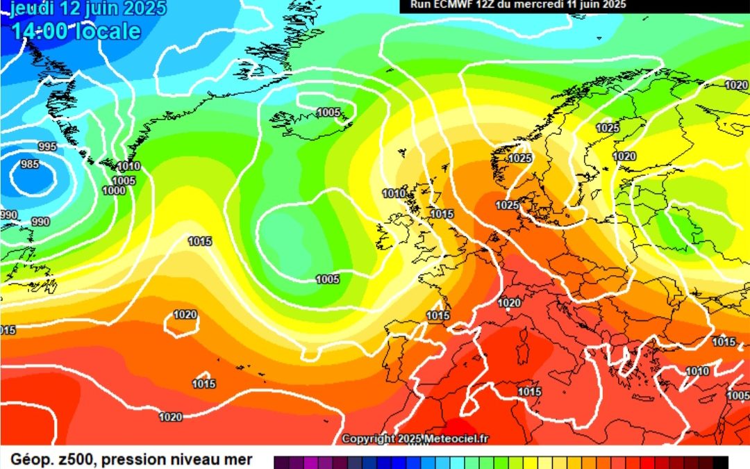 Previsione per giovedì 12 giugno