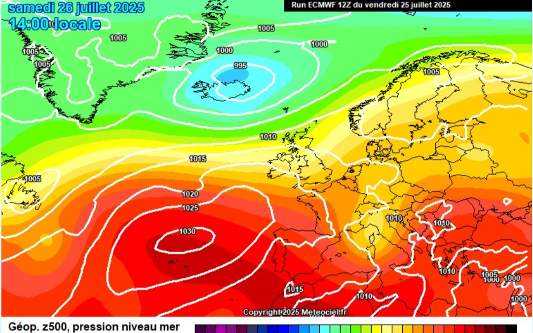 Previsione per sabato 26 luglio